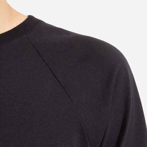 NWT Everlane Uniform The Premium-Weight Long-Sleeve Crew Tee in Black - Picture 2 of 11